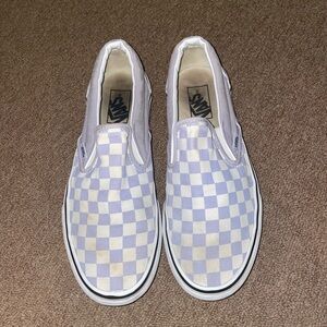 Womens lavender checkered Vans